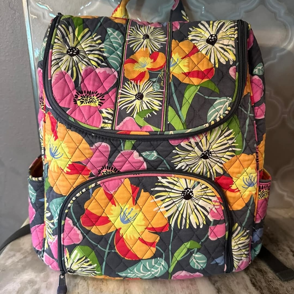 Vera Bradley Floral Quilted Backpack